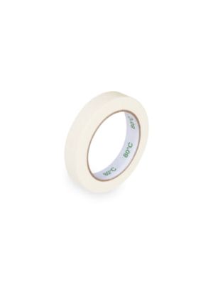 Lepiaca páska krepová,  biela 50mx19mm (do +80°C)