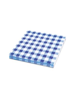 Servítky KARO modré 1vrst. 33x33 100ks