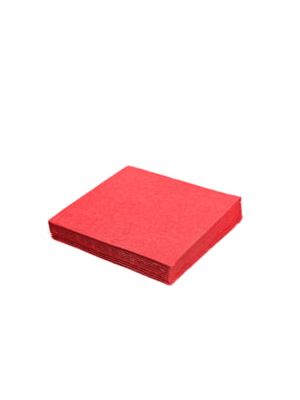 Servítky 3vrst. 33x33 červené 20ks