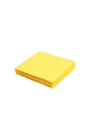 Servítky 3vrst. 33x33 žlté 20ks