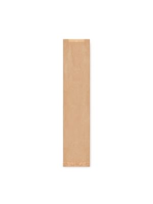 Papierové vrecko s bočným skladom hnedé 12+5 x 59 cm `Baguette` [1000 ks]