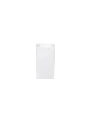 Papierové vrecko s bočným skladom biele 10+5 x 22 cm `0,5kg` [1000 ks]
