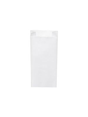 Papierové vrecko s bočným skladom biele 15+7 x 35 cm `2,5kg` [1000 ks]