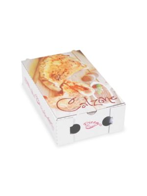 Krabica na pizzu z vlnitej lepenky Calzone 28 x 17 x 7,5 cm [100 ks]