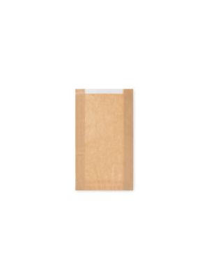 Papierové vrecko s okienkom 13cm 18+6 x 32 cm [1000 ks]