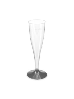 Pohárik na sekt 0,1l s čiernou stopkou