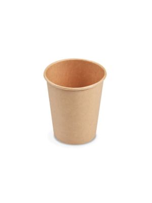 Papierový pohár kraft Ø80mm 280ml `M: 0,2L/8oz` [50 ks]