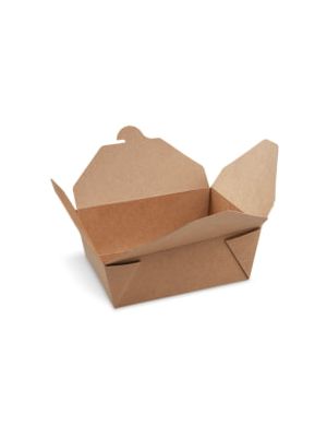 Food box (PAP/PE) nepremastiteľný kraft `M` 151 x 120 x 65 mm 1300ml [50 ks]
