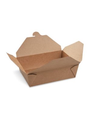 Food box (PAP/PE) nepremastiteľný kraft `L` 195 x 140 x 65 mm 1800ml [50 ks]