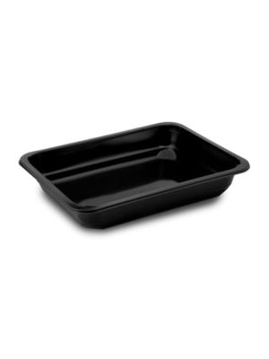 Menu misa (PP) nedelená čierna 227 x 178 x 40 mm [50 ks]
