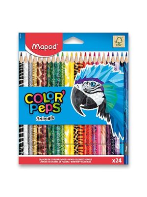 Pastelky 24 Maped Color´Peps Animals