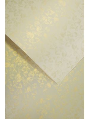 Galeria Papieru ozdobný papír Listy ivory 250g, 20ks