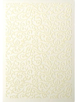 Galeria Papieru ozdobný papír Flock ivory 220g, 5ks