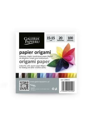 Galeria Papieru origami papír barevný 15x15cm, 100ks