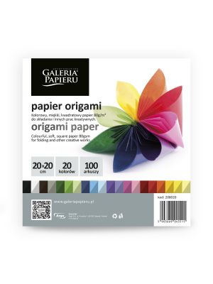 Galeria Papieru origami papír barevný 20x20cm, 100ks