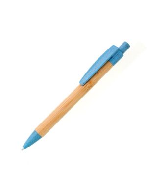 Bamusové pero BORGO STRAW modré