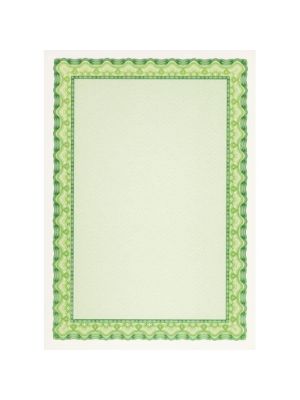 Certifikačný papier APLI A4 zelený 115g 25 hárkov