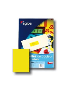 Etikety farebné 210x297mm APLI A4 100 hárkov fluo žlté