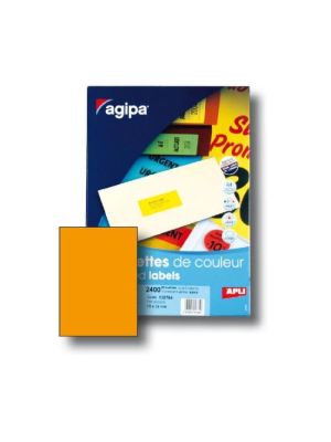 Etikety farebné 210x297mm APLI A4 100 hárkov fluo oranžové