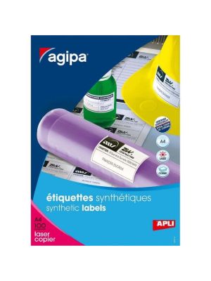 Etikety polyesterové 210x148,5mm Agipa A4 100 hárkov