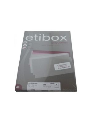 Etikety univerzálne 210x148,5mm Etibox A4 100 hárkov