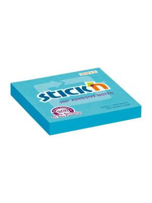 Samolepiaci bloček 360° 76x76mm modrý