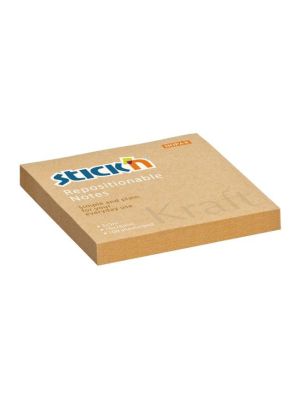 Samolepiaci bloček Kraft 76x76 mm prírodná hnedý