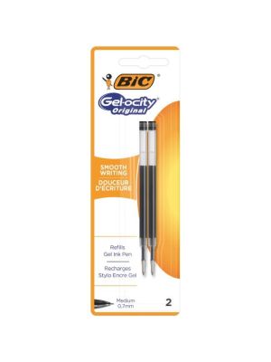 Náhradná náplň do gélového rollera BIC Gelocity čierna 2ks