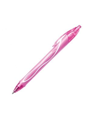 Gélové pero Bic Gelocity Quick Dry ružové