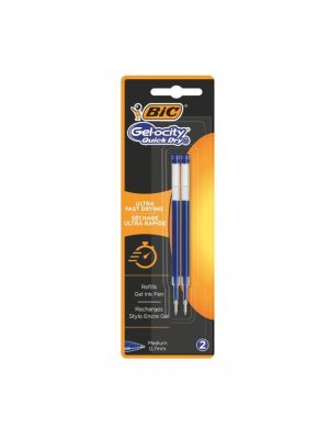 Náhradná náplň do gélového rollera BIC Gelocity QUICKDRY Modrá 2ks