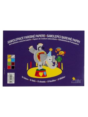 Farebný papier samolepiaci 8-hárkový
