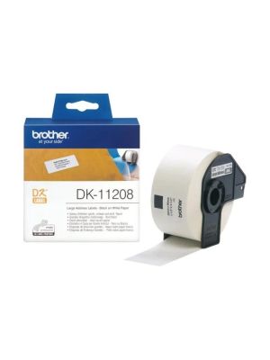 Samolepiace etikety Brother QL 38x90mm adresné veľké biele