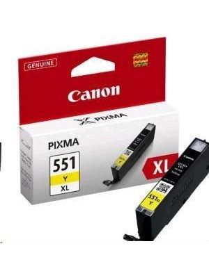 Atramentová náplň Canon CLI-551 Y pre MG 5450/6350/iP7250 yellow XL (500 str.)