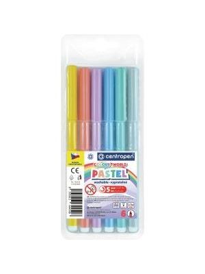 Sada popisovačov Centropen Pastel 7550/6S