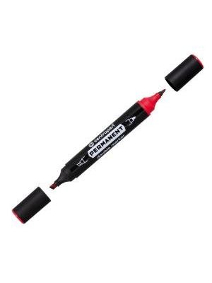Permanentný popisovač Centropen 1666 double červený