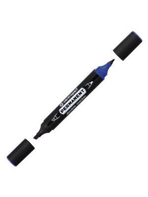 Permanentný popisovač Centropen 1666 double modrý