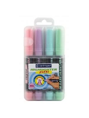 Sada zvýrazňovačov Centropen 8542 Flexi Soft 4f