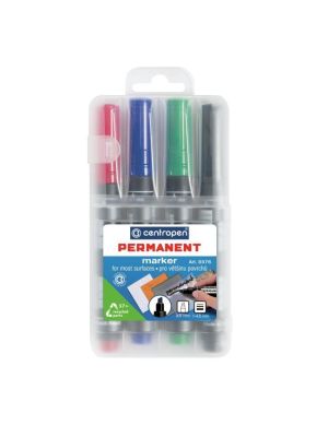 Sada permanentných popisovačov Centropen 8576/4S