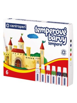 Temperové farby Centropen 6 farieb 12ml