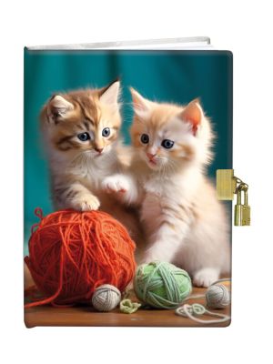 Pamätník 13x18 cm so zámkom - Kittens play