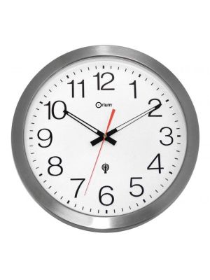 Nástenné hodiny vodeodolné 35cm strieborné
