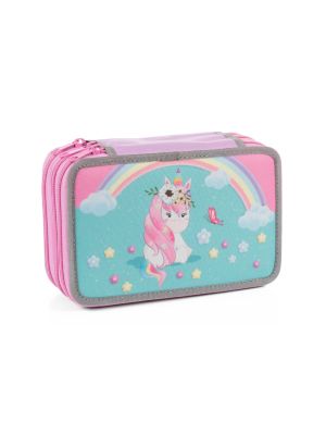 Školský trojposchodový peračník Rainbow Unicorn