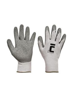 Rukavice pracovné, máčané v latexe DIPPER, sivé, veľ. 10/XL