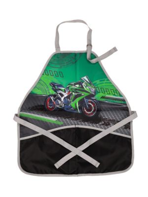 Zásterka na výtvarnú výchovu Moto Race