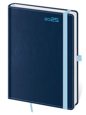 Týždenný diár A5 Double Blue s pútkom
