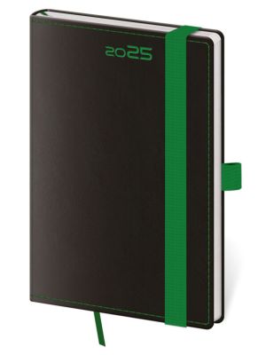 Vreckový diár Black Green s pútkom