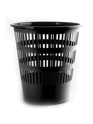 Kôš plastový rebrovaný 12l čierny