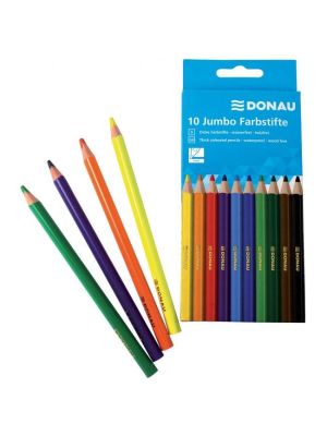 Farbičky DONAU Jumbo 10 farebné