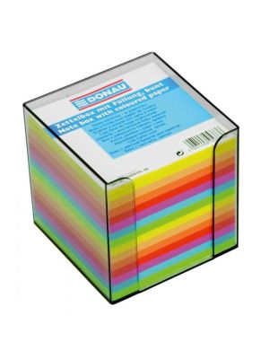 Bloček kocka nelepená 90x90x90mm neónových farieb dymová škatuľka