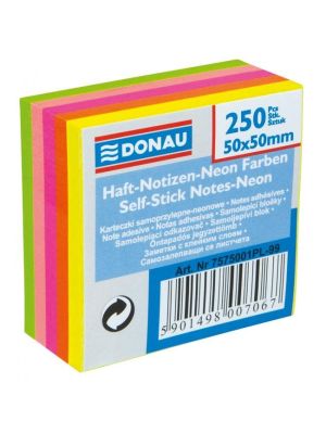 Bloček Donau v 5 neónových farbách 50x50mm
